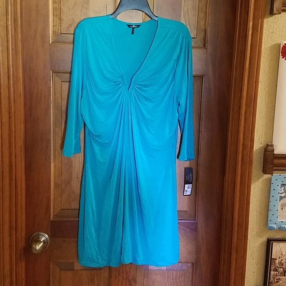 daisy fuentes XL Teal Dress